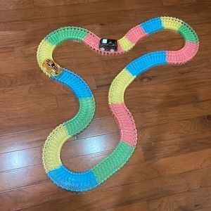 Flexible colored track(toy cars included)😆